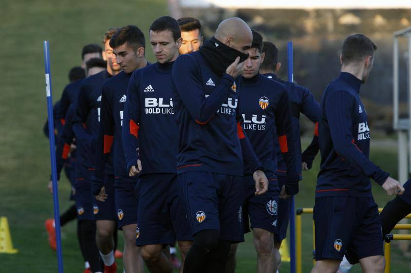 Los de Marcelino se preparan para su partido contra el Espanyol