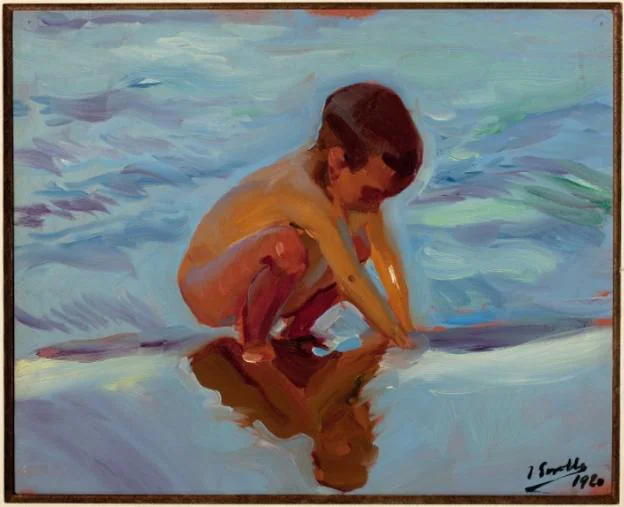 'Niño en la playa' fue pintado en 1920. 