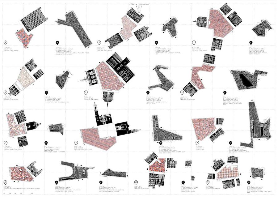 Fotos de las propuestas para la urbanización de la Plaza de Brujas