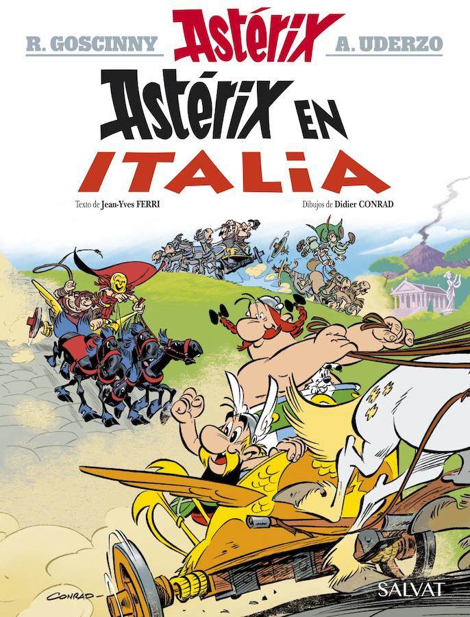 LOS MÁS VENDIDOS - FICCIÓN - 4. 'Astérix en Italia' de Ferri y Conrad. Los famosos personajes creados por Goscinny y Uderzo regresan en su aventura número 37, la tercera firmada por Jean-Yves Ferri y Didier Conrad. Hablamos de Astérix en Italia, que llevará a nuestros héroes hasta la península italiana. Esto les permitirá conocer a fondo la sorprendente Italia antigua y a los números pueblos itálicos que viven allí.