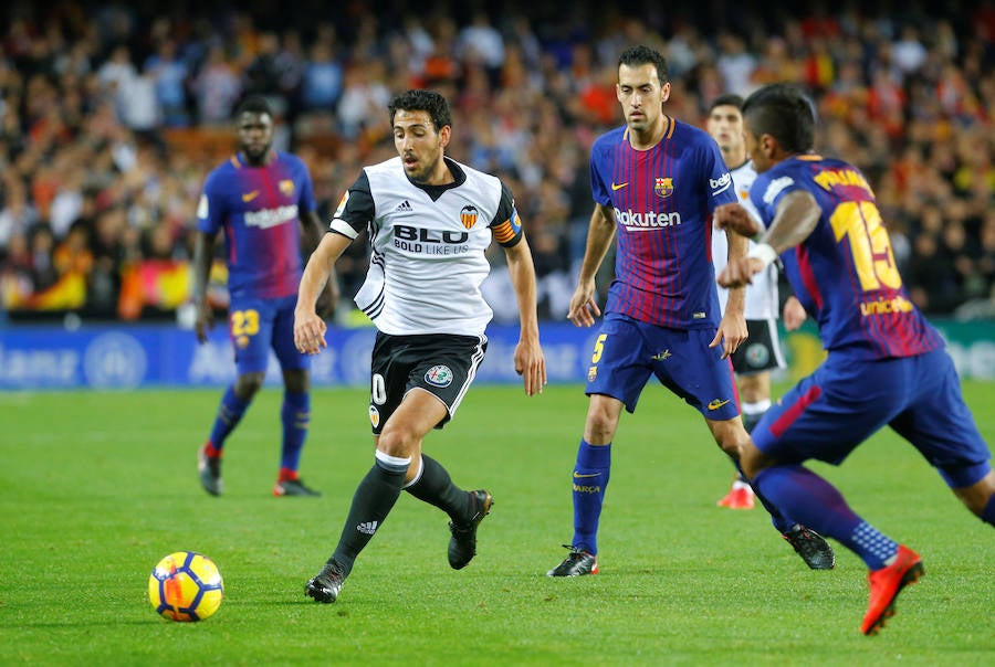 Los dos primeros clasificados de la Liga empataron en el césped de Mestalla y siguen invictos.