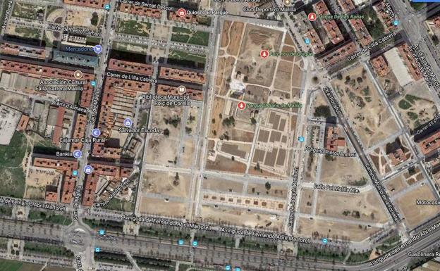 El parque de Malilla contará con un espacio verde con 70.000 m2 y abrirá sus puertas antes de final de año