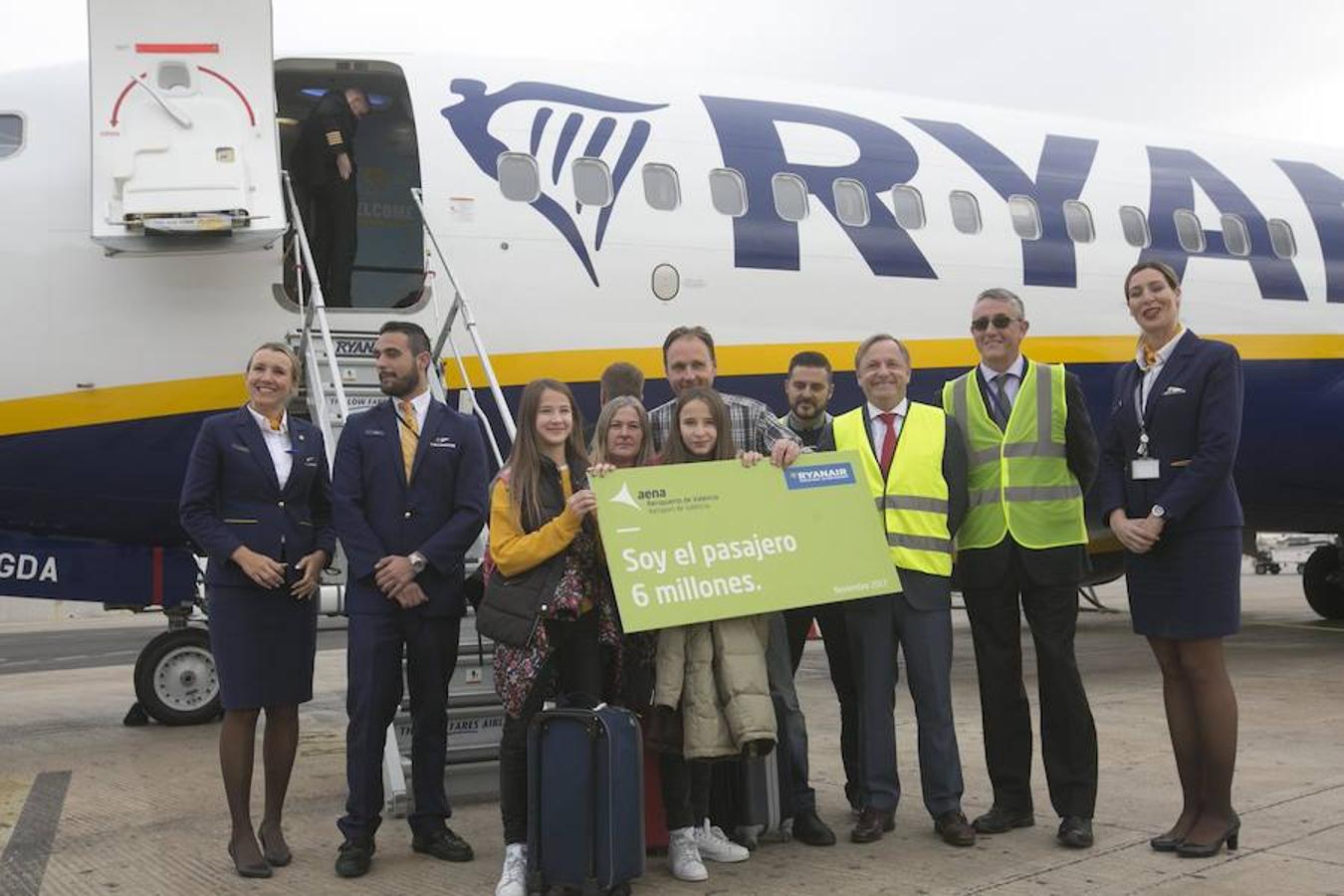 Un valenciano, pasajero seis millones del aeropuerto de Manises.