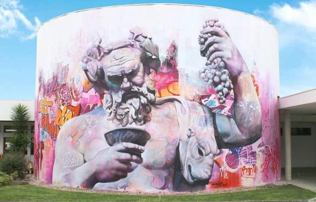 La Ciudad Fallera lucirá un mural de arte urbano de 600 metros cuadrados