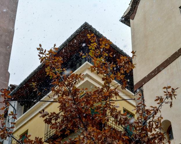 Nevada de hoy en Morella. 