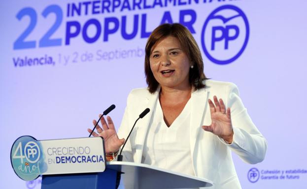 La presidenta del PP en la Comunitat, Isabel Bonig.