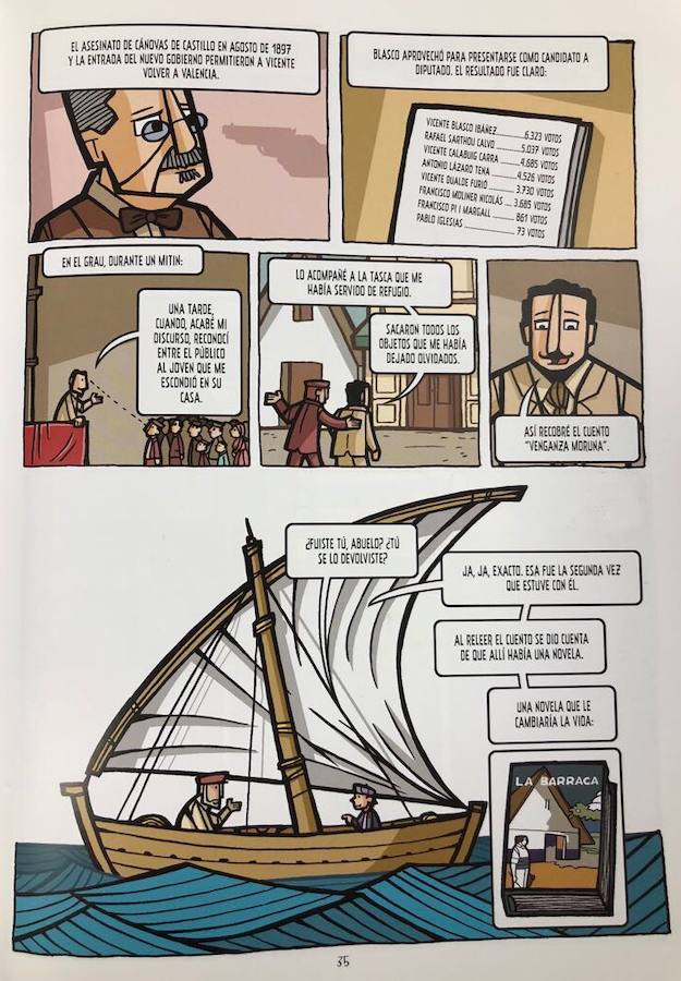 Cuando Vicente Blasco Ibáñez publique La Barraca su éxito traspasará fronteras y poco tiempo después es traducido al francés por el escritor G. Herelle. Pero su tiempo estaba repartido entre la literatura, el periodismo y la política. Después de la muerte de Cánovas del Castillo, el escritor volvió a Valencia para presentarse como diputado en la entrada del nuevo gobierno.