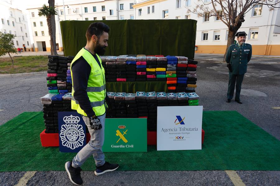 Fotos del alijo de 520 kilos de cocaína confiscado en el puerto de Valencia