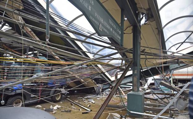 Accidente de tren en Hoboken.