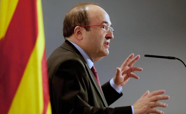 El candidato del PSC a la presidencia de la Generalitat, Miquel Iceta.