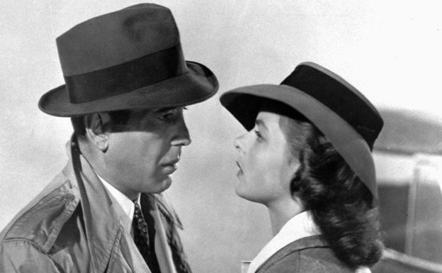 Humphrey Bogart, con Ingrid Bergman en ‘Casablanca’.