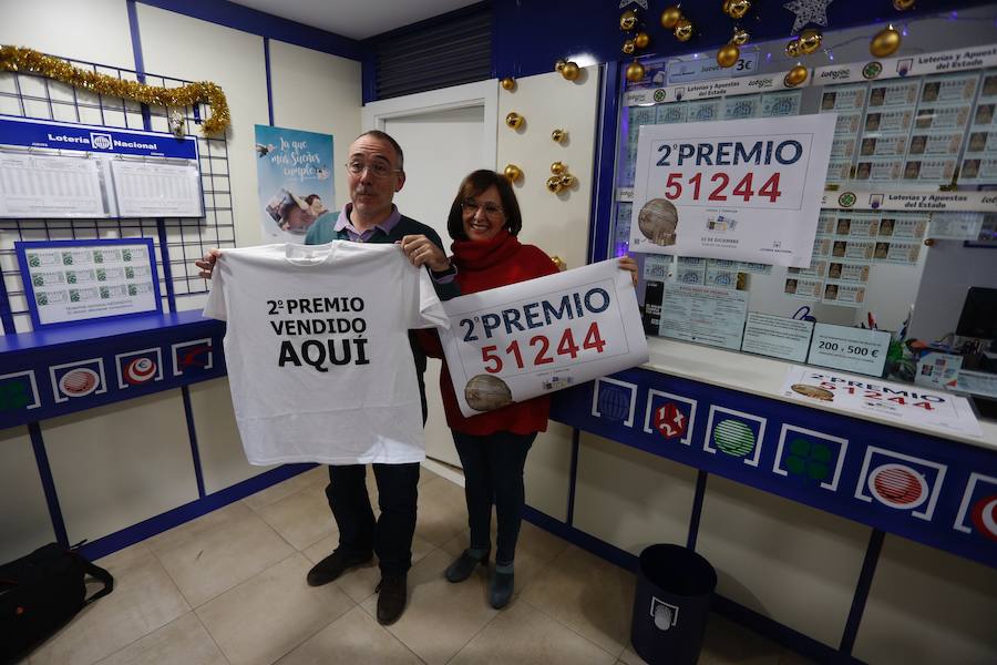 El 51.244, segundo premio de la Lotería de Navidad de 2017, vendido en Catarroja, Oropesa del Mar, Mislata, Carlet y Alaquàs