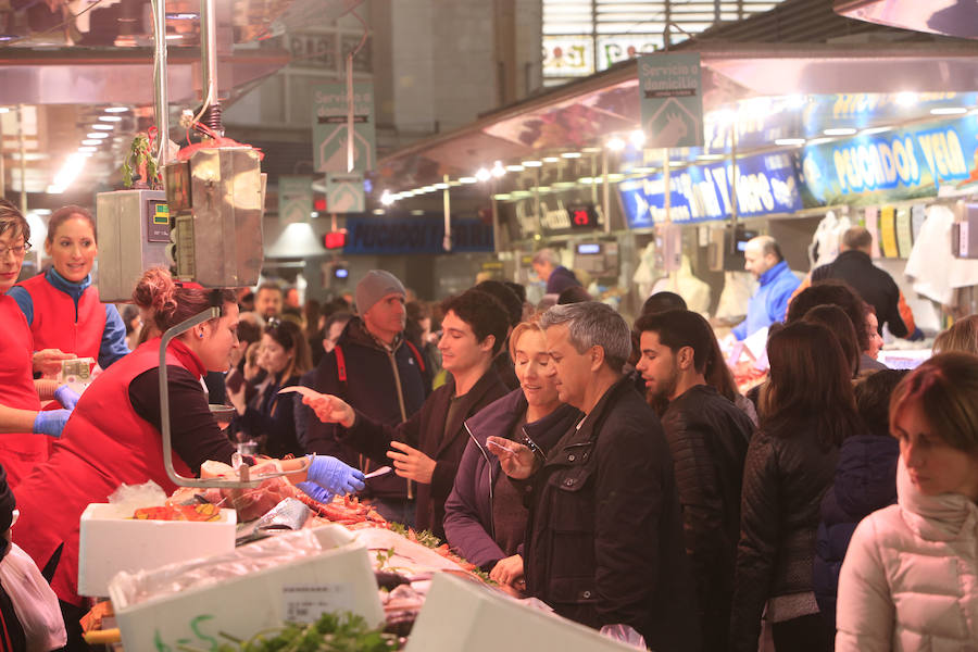 Fotos de los mercados de Valencia en Navidad