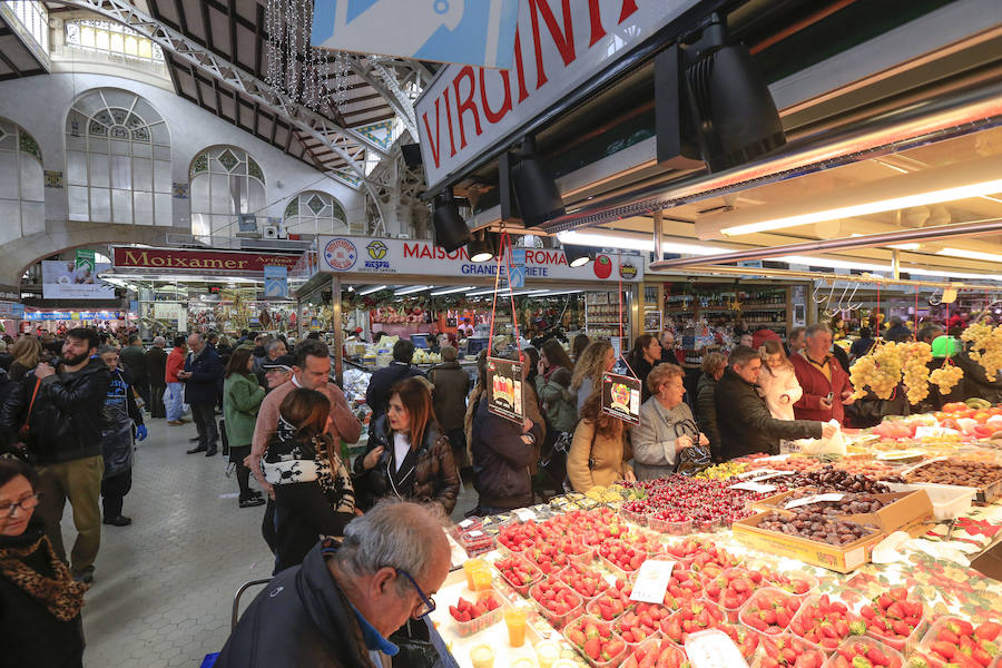 Fotos de los mercados de Valencia en Navidad