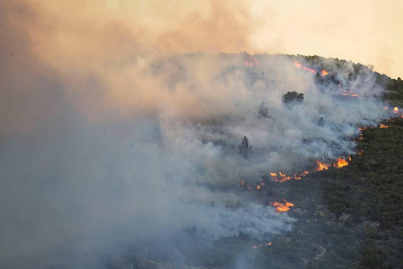 Fotos del incendio de Culla