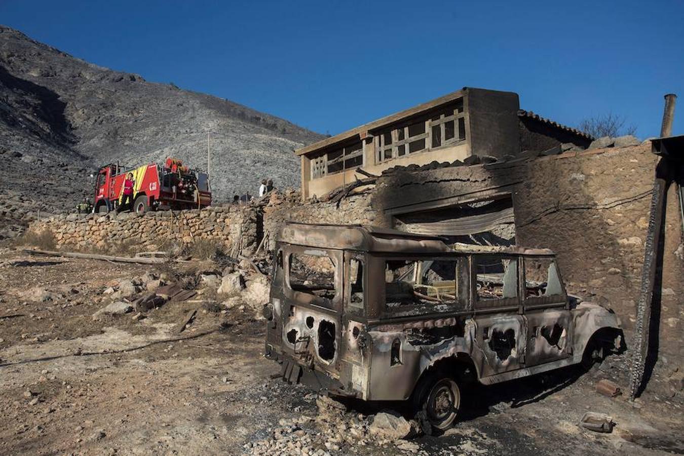 Fotos del incendio de Culla