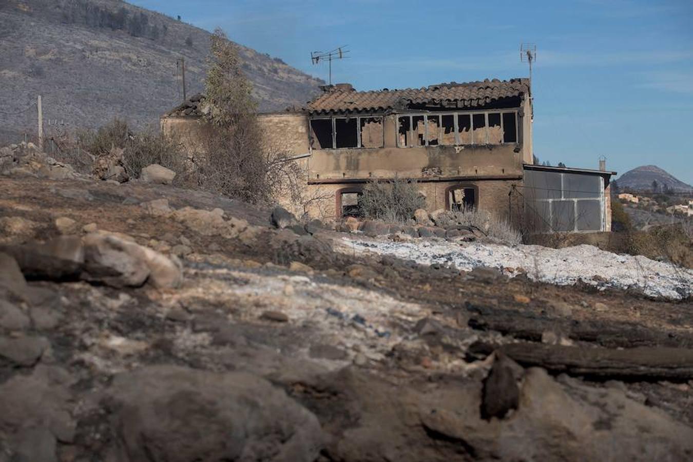 Fotos del incendio de Culla