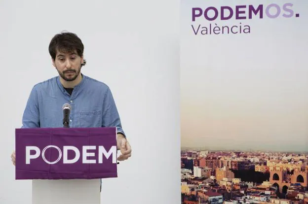 Jaime Paulino, secretario general de Podemos en Valencia. 