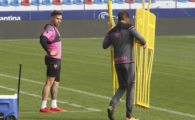 Roger, en un entrenamiento. 