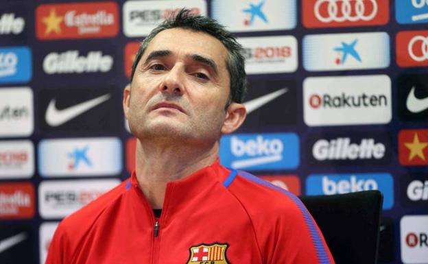 Ernesto Valverde, técnico del Barça. 