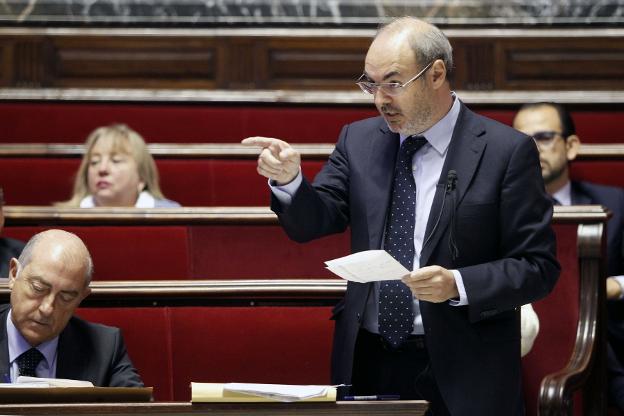 Eusebio Monzó, en una intervención en el pleno. 