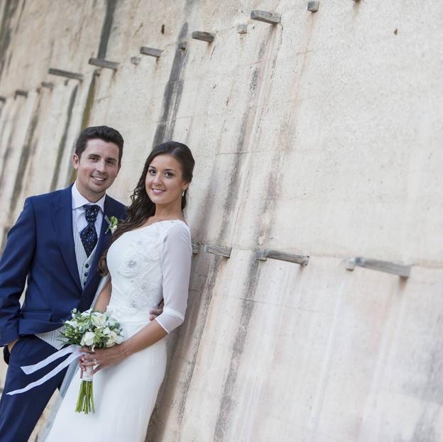 Antonio y Maje el día de su boda en septiembre de 2016. 