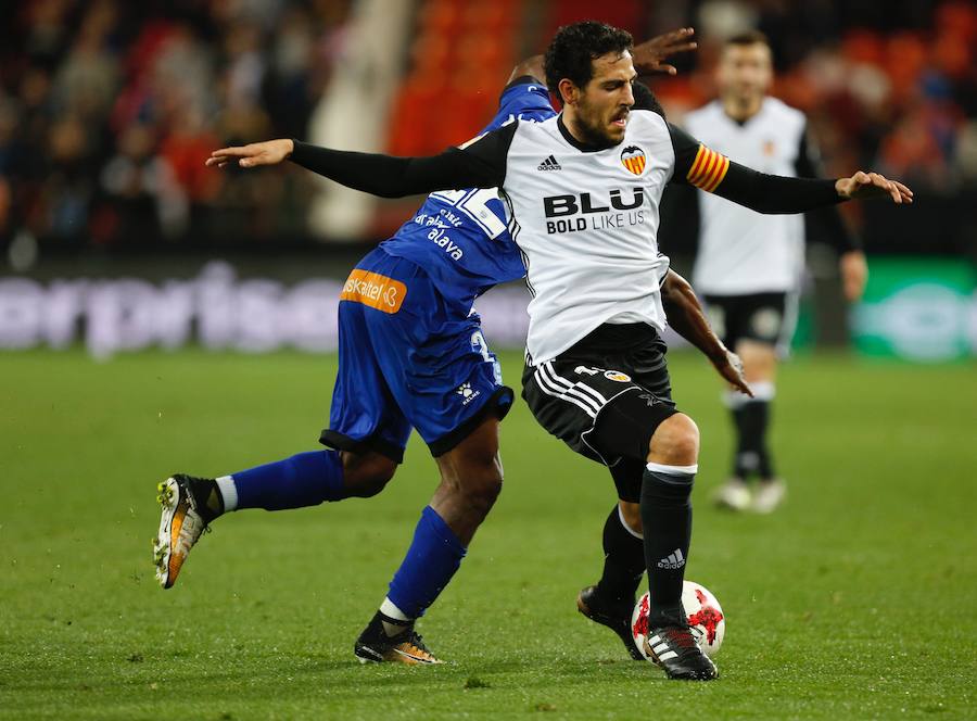 Estas son las mejores imágenes del partido de ida de cuartos de Copa del Rey en Mestalla