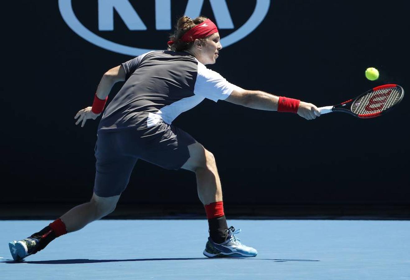 El eslovaco Lukas Lacko, muy sobrio.