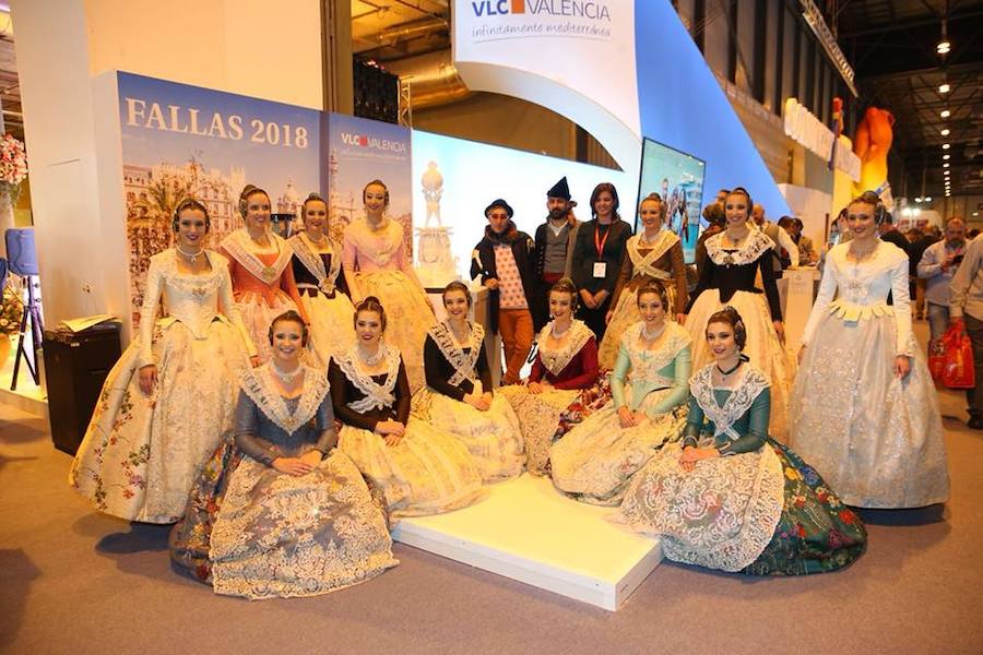 Fotos de las falleras en Fitur 2018