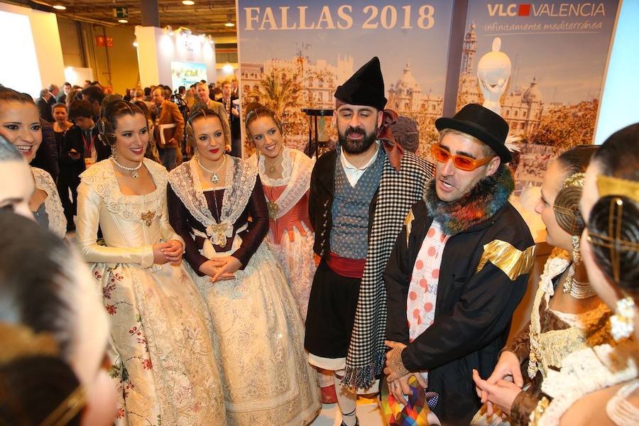 Fotos de las falleras en Fitur 2018