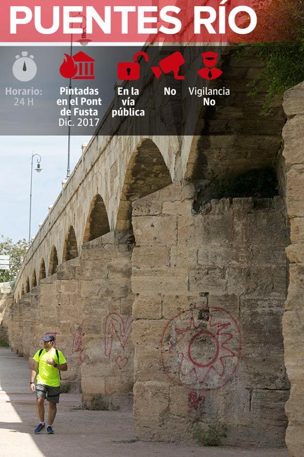 Fotos de monumentos y edificios emblemáticos de Valencia afectados por el vandalismo