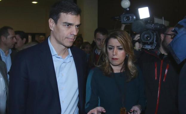 Pedro Sánchez y Susana Díaz.