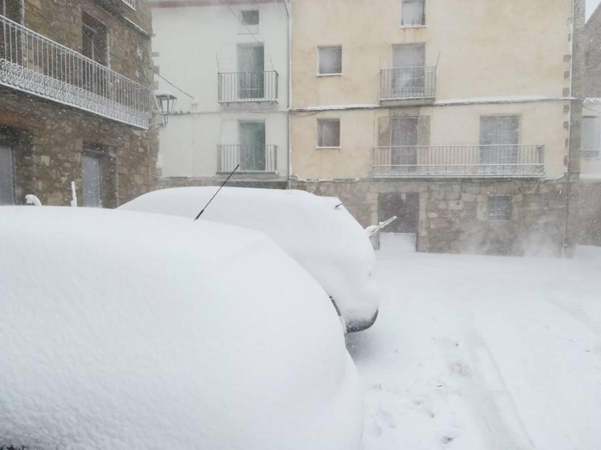 Fotos de nieve en Morella, Castellfort, Ares y Vilafranca del Cid