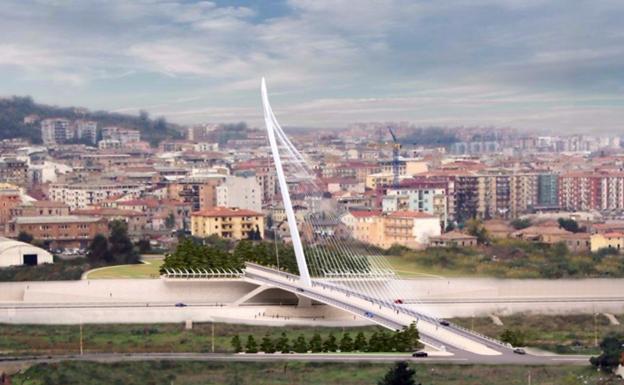 El puente de Calatrava en Cosenza.