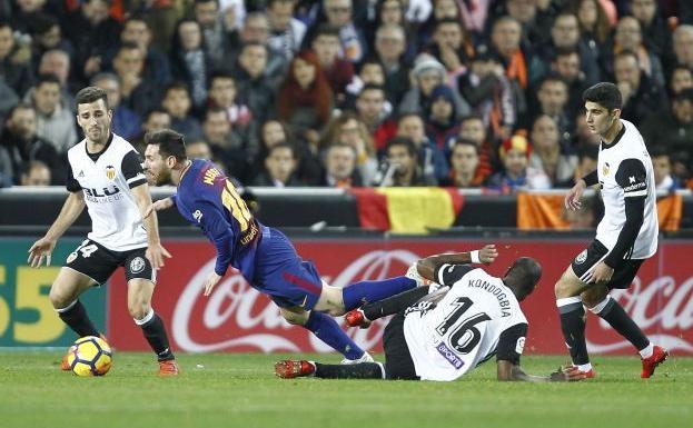 Valencia - FC Barcelona, en Mestalla.