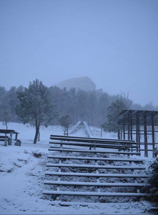 Fotos de nieve en Morella, Castellfort, Ares y Vilafranca del Cid