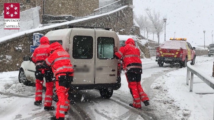 Nevadas en la provincia de Castellón