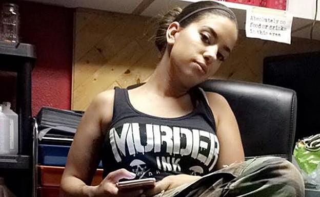 La modelo y actriz decapitada y descuartizada.