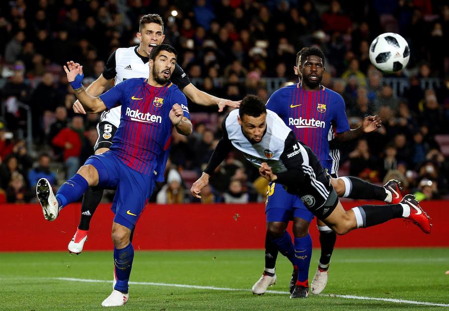 Estas son las mejores imágenes que deja el partido de ida de semifinales de Copa del Rey en el Camp Nou