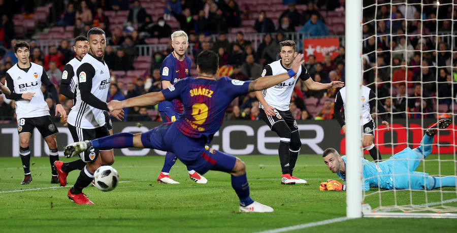 El conjunto azulgrana se hizo con la victoria en su feudo y afronta el duelo de Mestalla con todo de cara para meterse en la final.