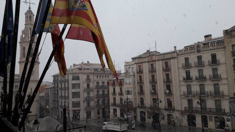 Fotos de nieve en la provincia de Alicante y de Valencia