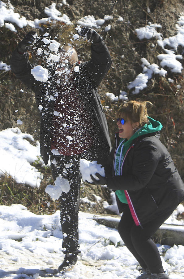 Muchos valencianos han aprovechado el fin de semana para acercarse a disfrutar de la nieve caída en los últimos días. Las zonas más visitadas están siendo los municipios de Agrés, Alcoy o Muro, en la provincia de Alicante, así como Morella y la comarca de Els Ports. Las temperaturas y el volumen de precipitaciones limita el disfrute a modestas batallas de bolas de nieve y la construcción de algunos muñecos, en los que más de uno ha aprovechado sus propias bufandas y gorros para decorarlos, debido a la clima primaveral que reinó durante la mañana del sábado.