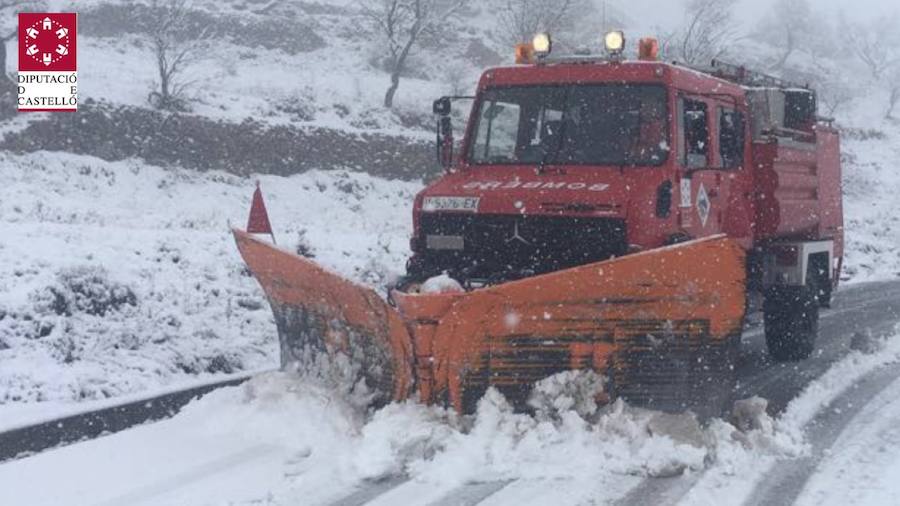 Fotos de la gran nevada en Valencia y Castellón