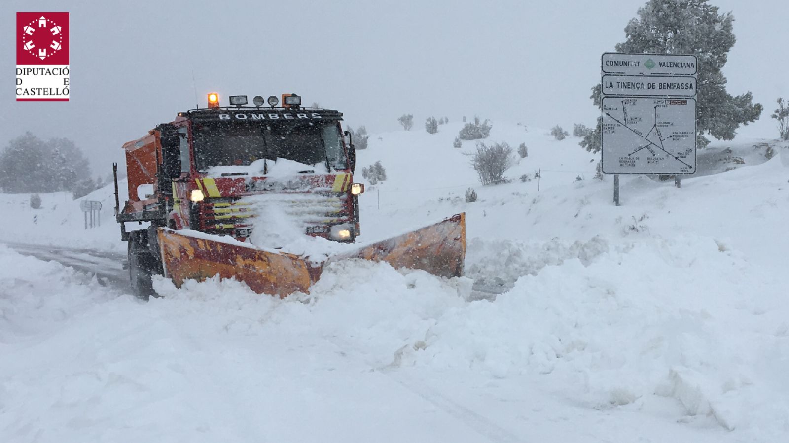 Fotos de la gran nevada en Valencia y Castellón