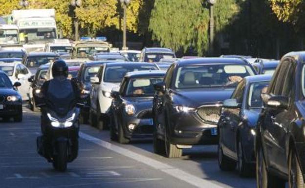 Atasco en Valencia. 