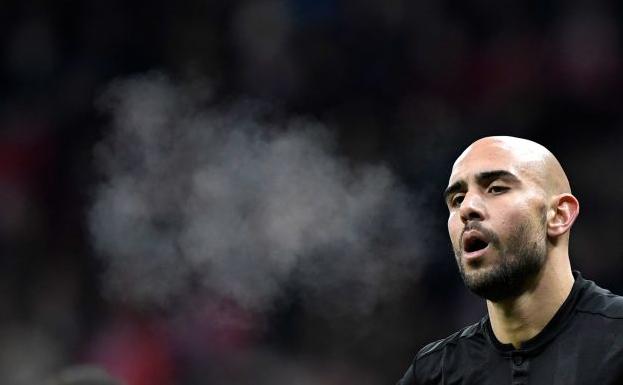 Simone Zaza, durante el partido ante el Atlético de Madrid.