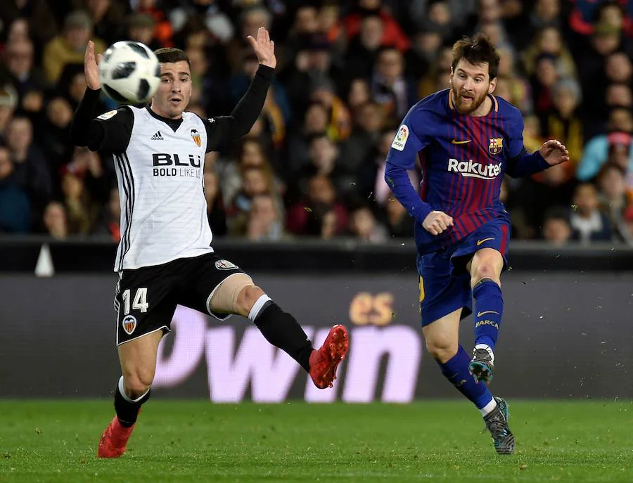 Estas son las imágenes que deja el partido de vuelta de semifinales de Copa del Rey en Mestalla