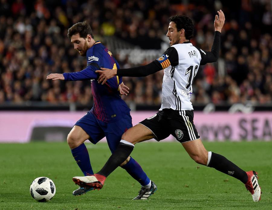 Estas son las imágenes que deja el partido de vuelta de semifinales de Copa del Rey en Mestalla