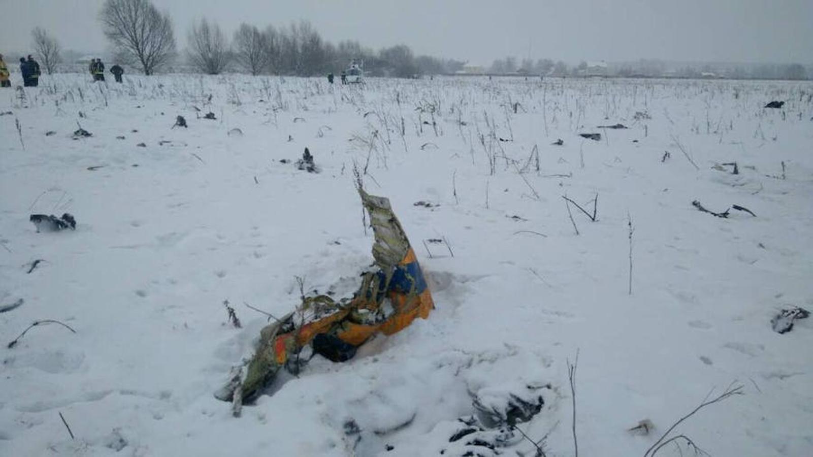 Fotos del accidente aéreo en Moscú