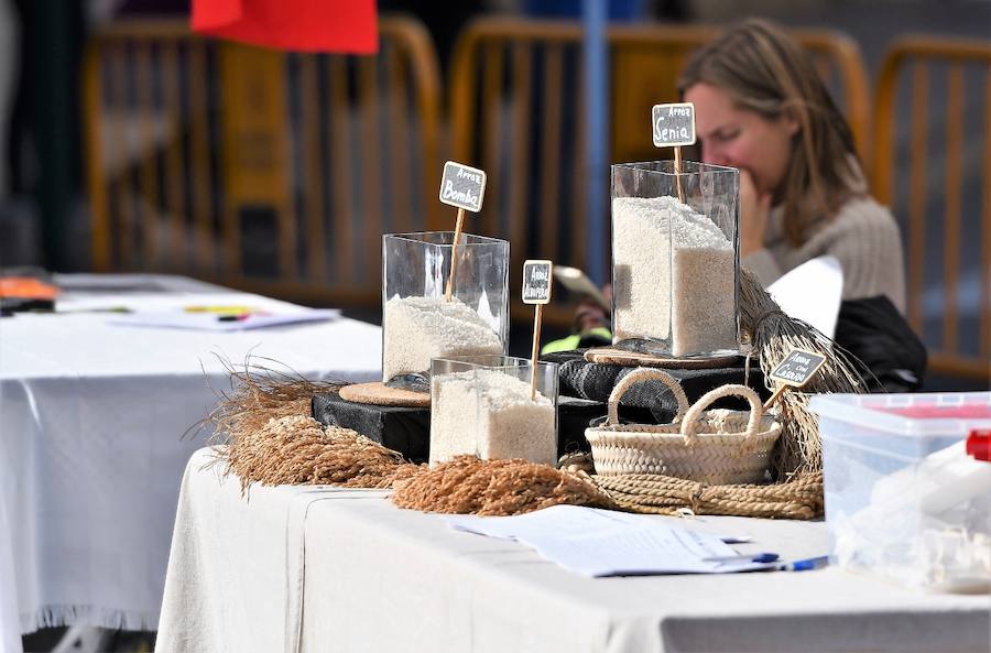 La plaza del Ayuntamiento de Valencia ha acogido este domingo la tercera edición del mercado de proximidad 'De l'Horta a la Plaça', en el que 55 productores y diez puestos de distribución han compartido el céntrico enclave de la ciudad con talleres, charlas y música. La propuesta de fomento de la producción agrícola de proximidad organizada por la Concejalía de Agricultura y Pueblos de Valencia arrancó a las 10 de la mañana con actividades divulgativas, culturales y lúdicas.